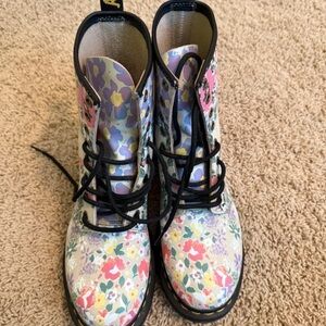Dr. Martens Floral Ankle Boots